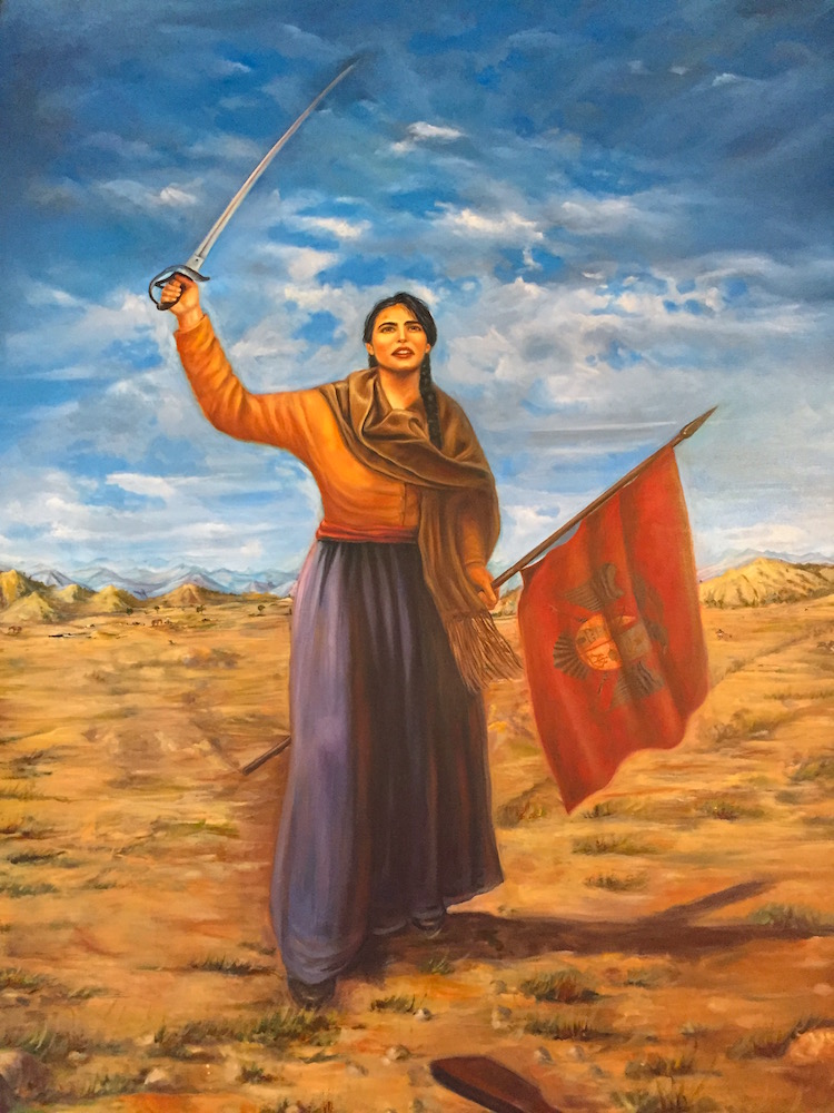 Juana Azurduy, revolutionary hero, Casa de la Libertad